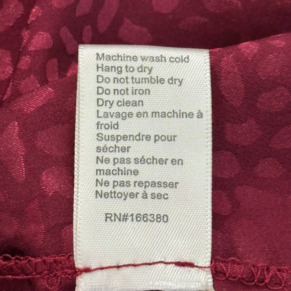 Ronny Kobo Astrid Large Dress Wine Animal Jacquard Ruched Puff Sleeve Midi Dress - Picture 10 of 12